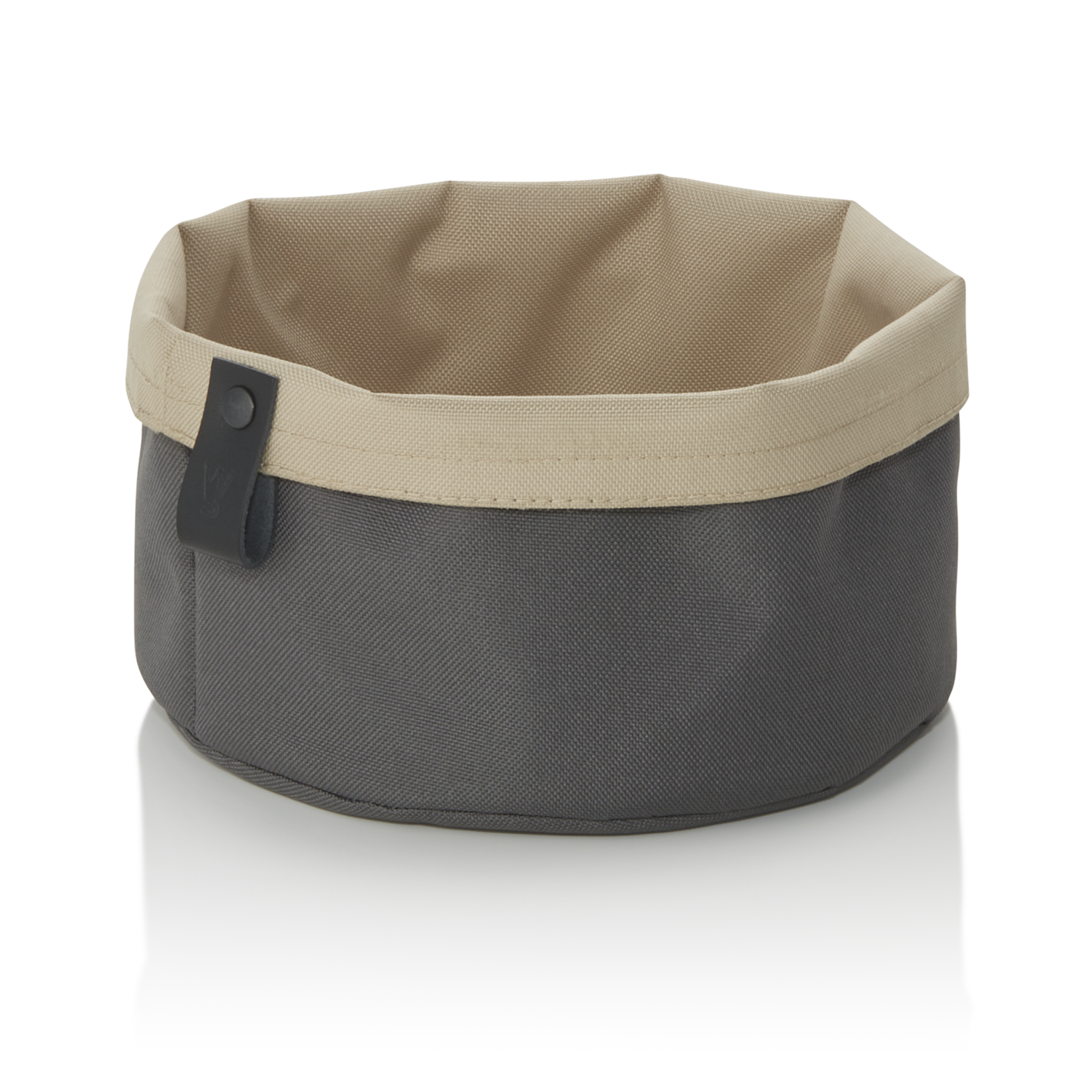 WAS Brottasche FLIP TETRON, Ø 20 cm, Höhe 13 cm, light grey/light khaki, Tetron