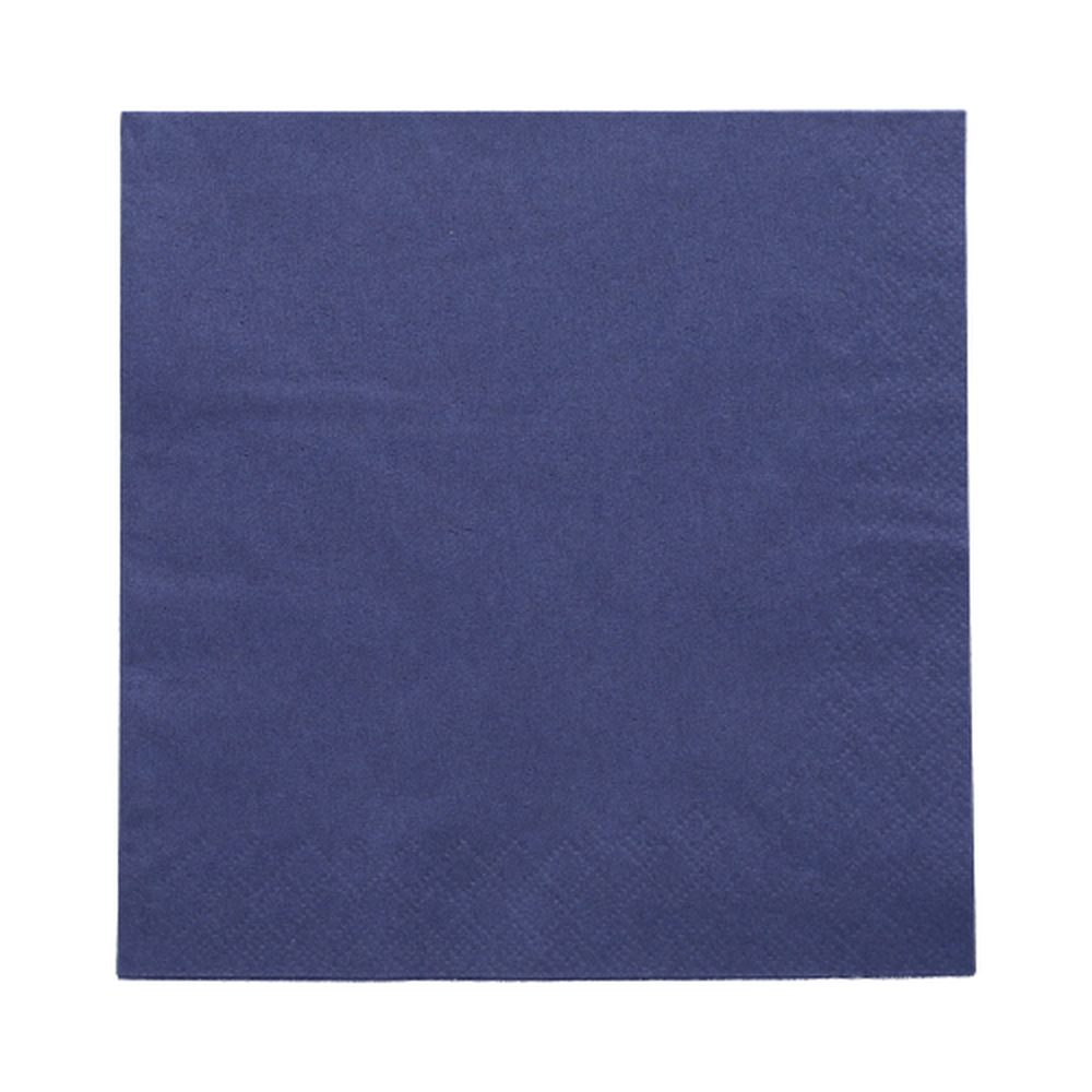 Papstar Servietten, 3-lagig 1/4-Falz 33 cm x 33 cm dunkelblau