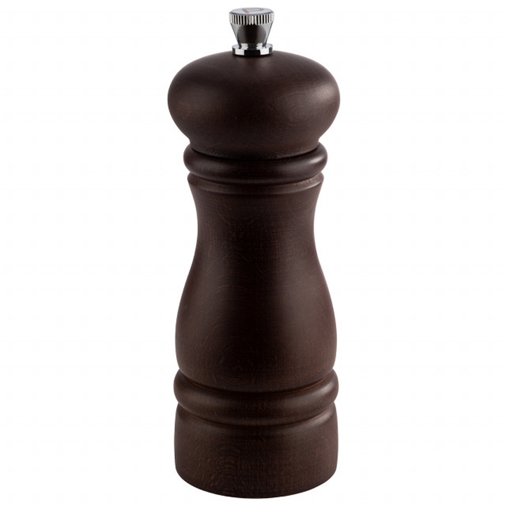 APS Pfeffermühle Buchenholz, dunkel, Keramikmahlwerk Ø 5,5 cm, H: 15,5 cm
