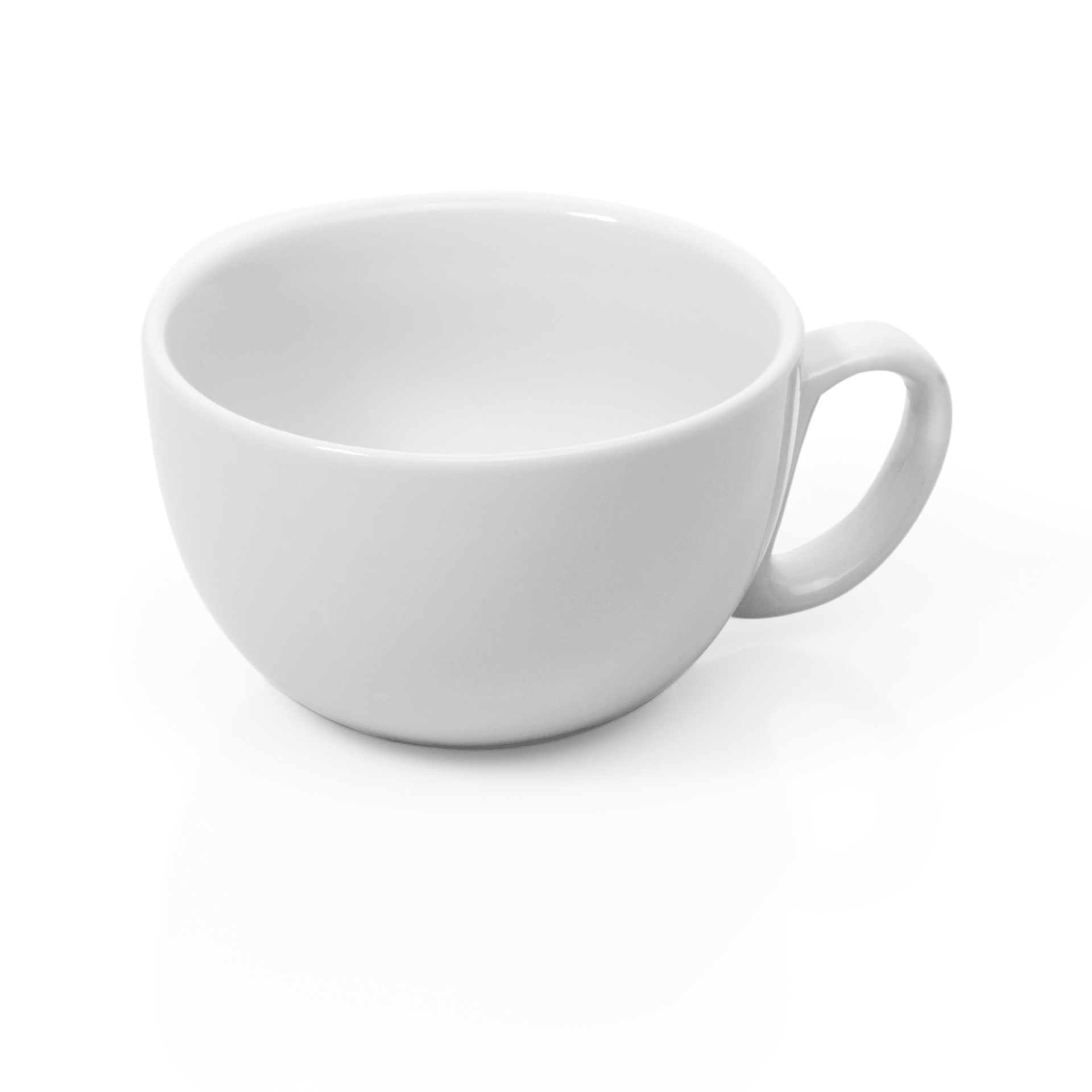 WAS Caffè Latte Set ITALIA WHITE, 350 ml, Set á 6 Stück, Porzellan
