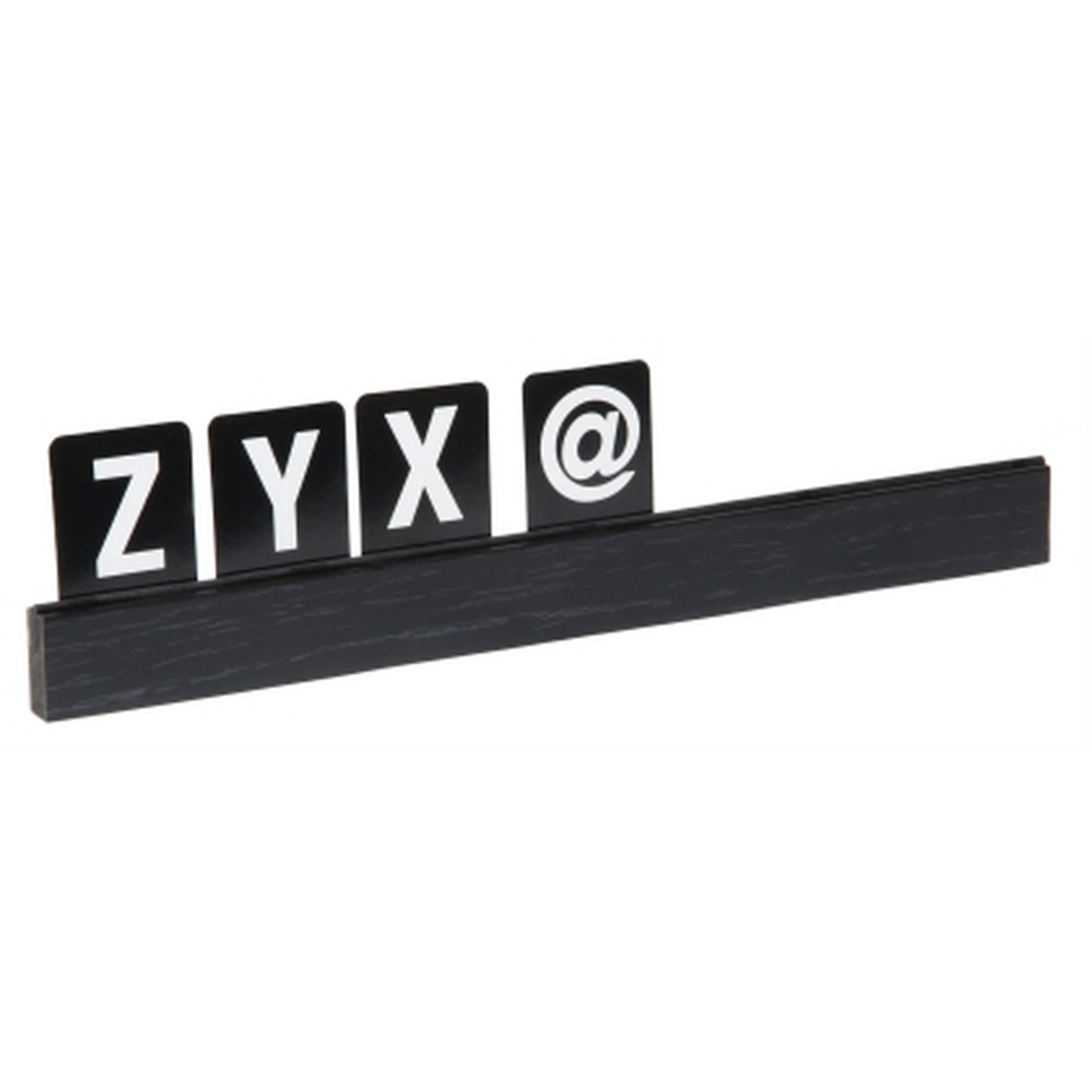 Contacto Buchstabenleiste schwarz