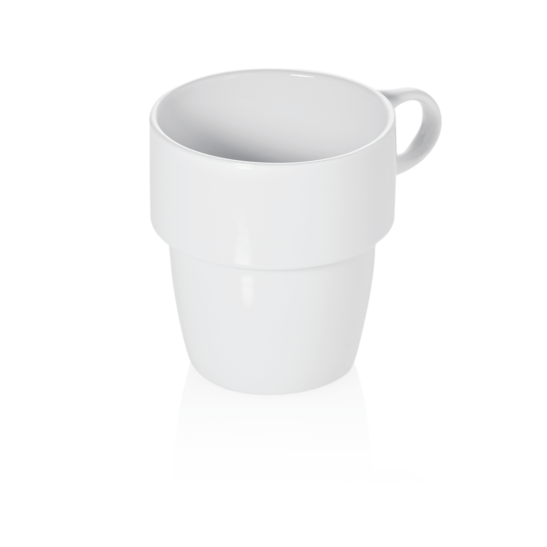 WAS Becher Set, konisch, Ø 8 cm, 250 ml, Set á 6 Stück, Porzellan