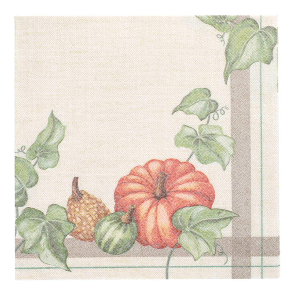 Papstar Servietten "ROYAL Collection" 1/4-Falz 40 cm x 40 cm "Pumpkin"