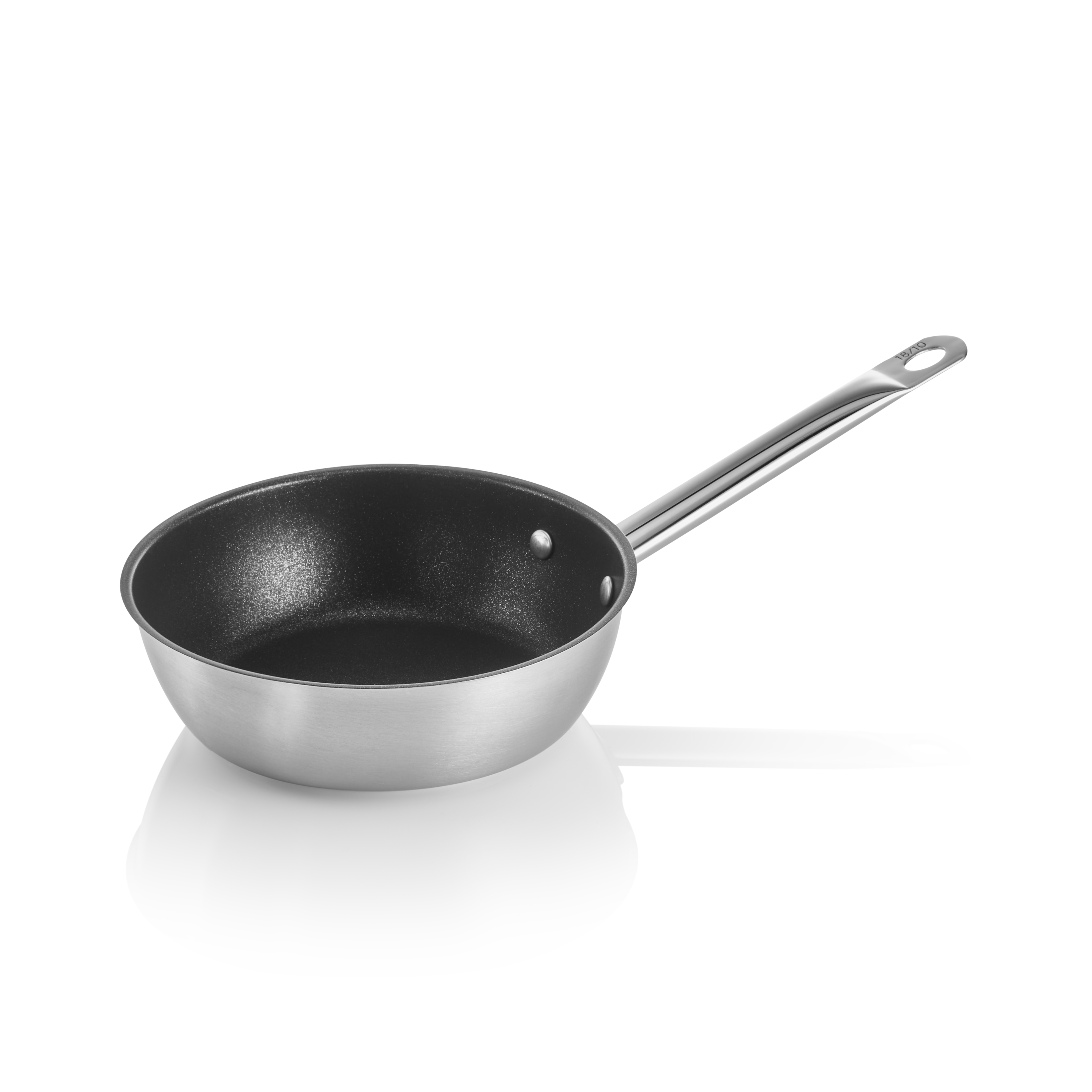 WAS Sauteuse COOKWARE 21 mit Antihaftbeschichtung, Ø 16 cm, 0,75 ltr., Chromnick