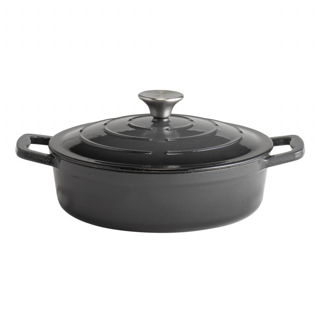 APS Bräter mit Deckel -5 STARS-    Ø 25 cm, H: 7 cm, 2,5 Liter