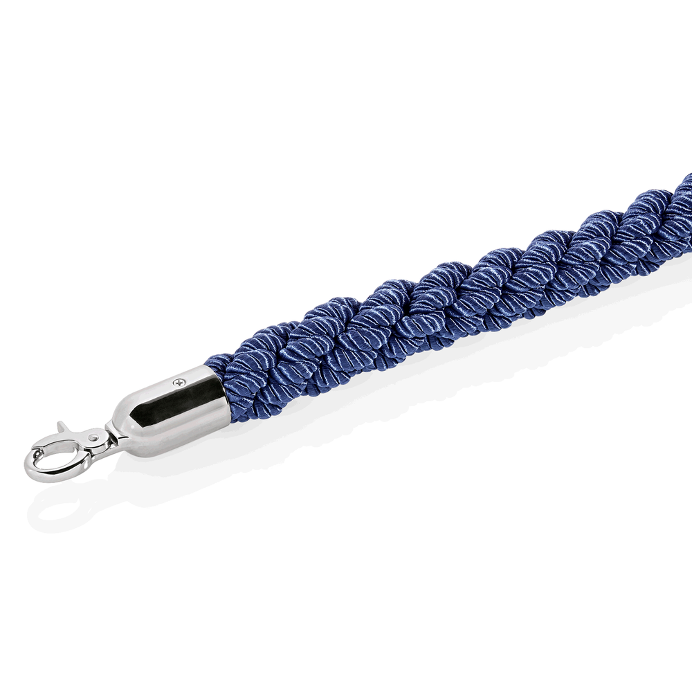 WAS Verbindungskordel, Ø 32 mm, 1,5 m, blau, mit verchromten Beschlägen - 