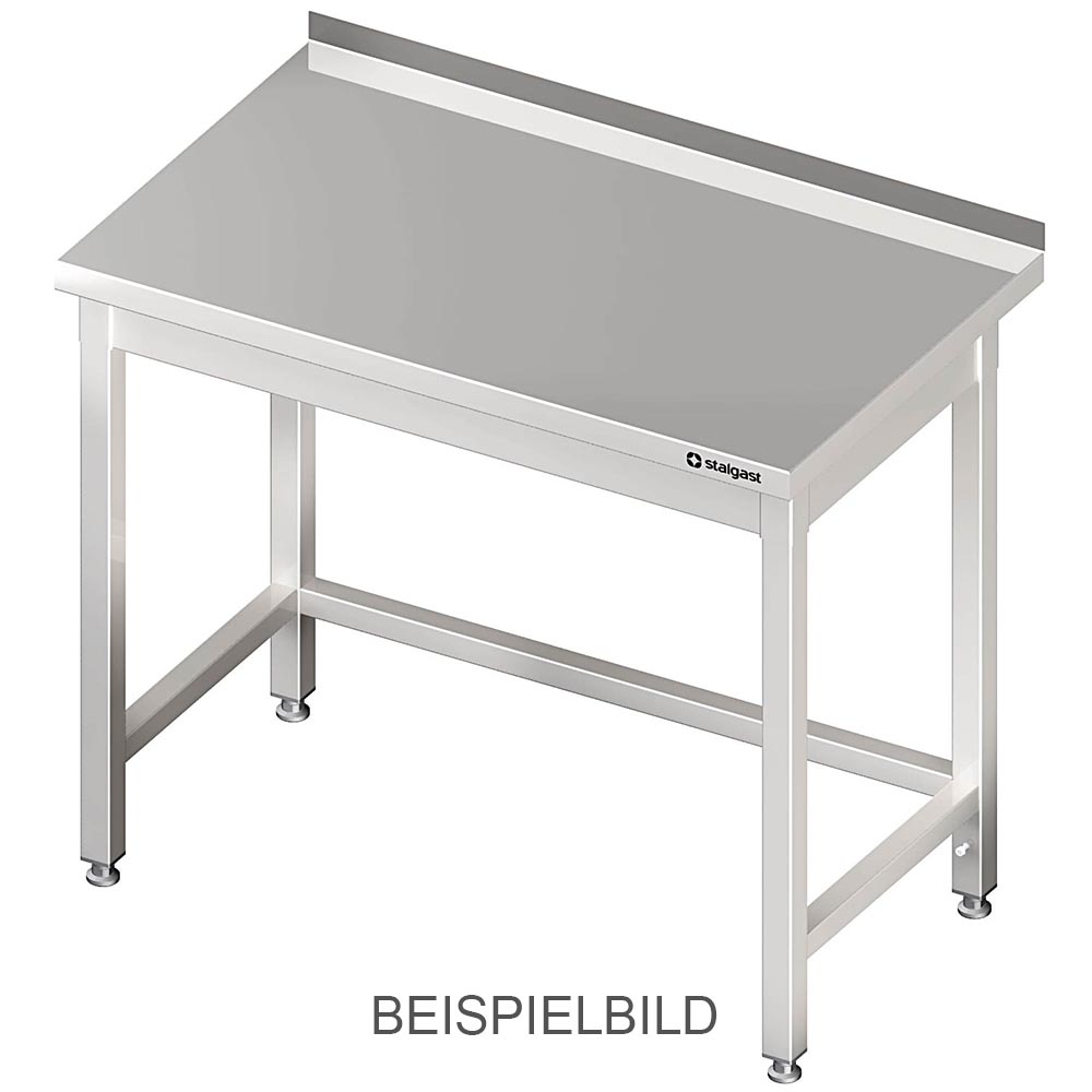 Stalgast Arbeitstisch ohne Grundboden, 1400x600x850 mm, mit Verstrebung, ohne Au