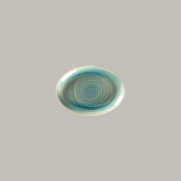 RAK Platte oval - saphire  Serie: Spot L 21 cm / W 15 cm / Ht. 2.5 cm