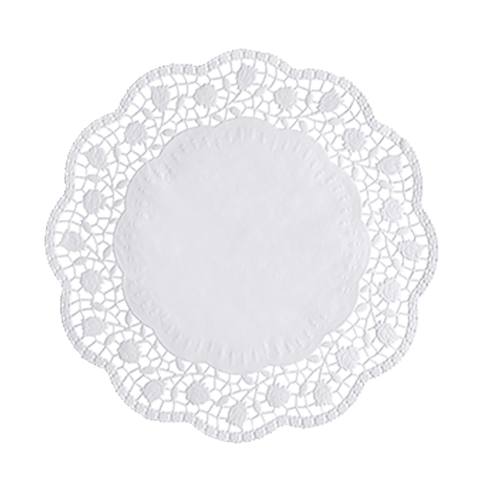 Papstar Tortenspitzen rund Ø 28 cm weiss