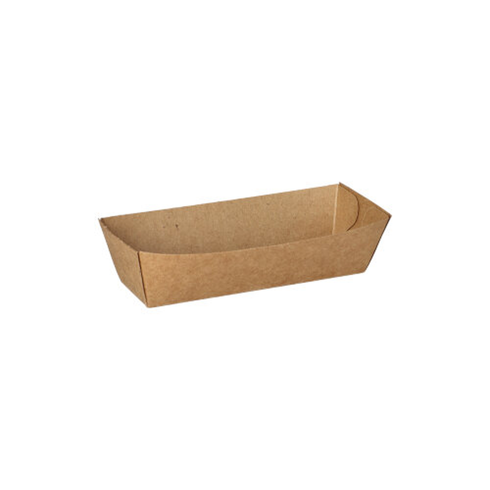 Papstar Snacktrays, Pappe "pure" 3 cm x 3,3 cm x 10,5 cm braun