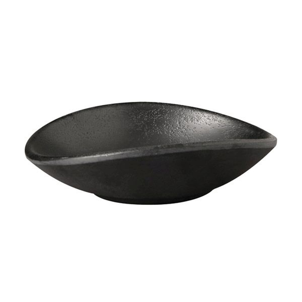 APS Schale -ZEN- 11 x 10 cm, H: 3 cm , Melamin, schwarz, Steinoptik