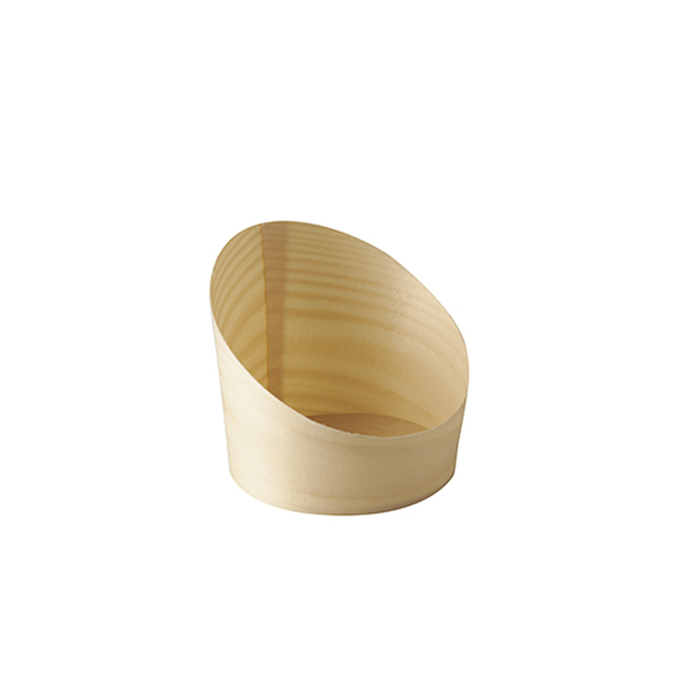 Papstar Snackbecher, Holz "pure" Ø 8,2 cm · 8,5 cm