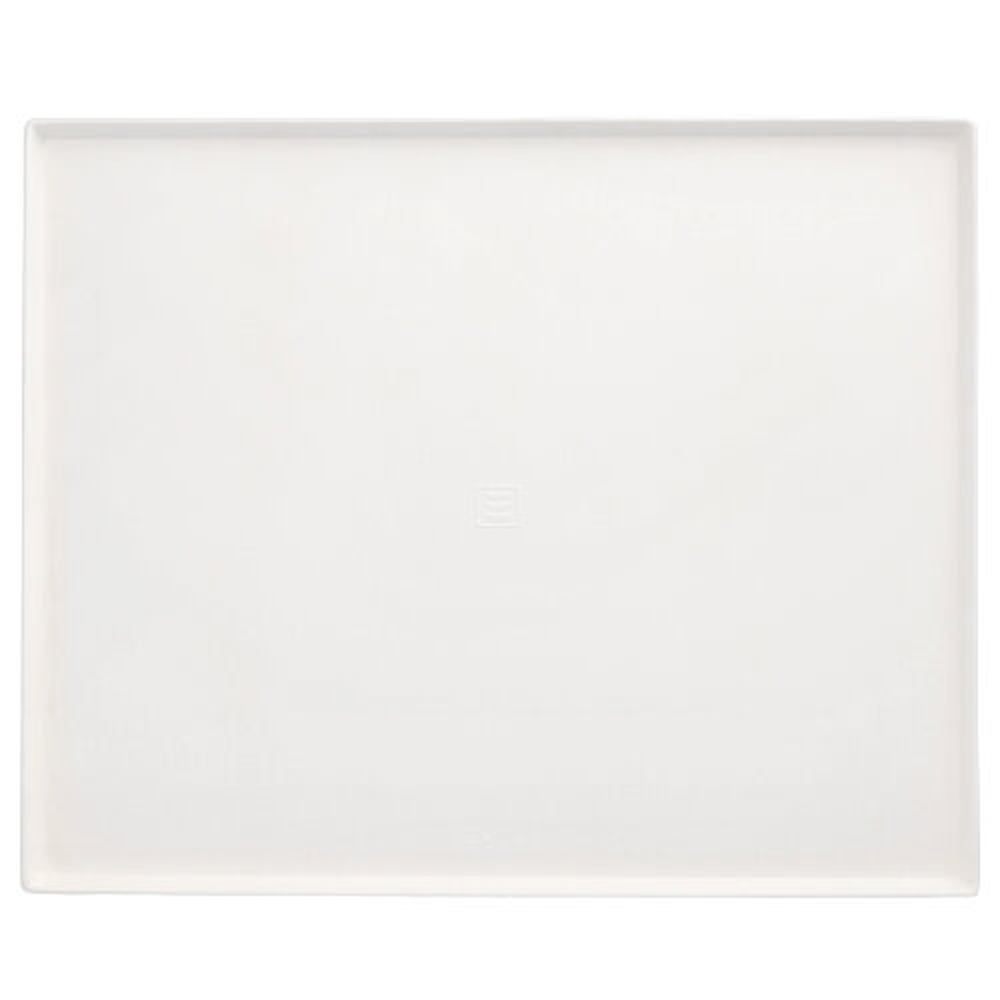PAPSTAR Servierplatten, Zuckerrohr pure eckig 26,5 cm x 32,5 cm x 1 cm weis