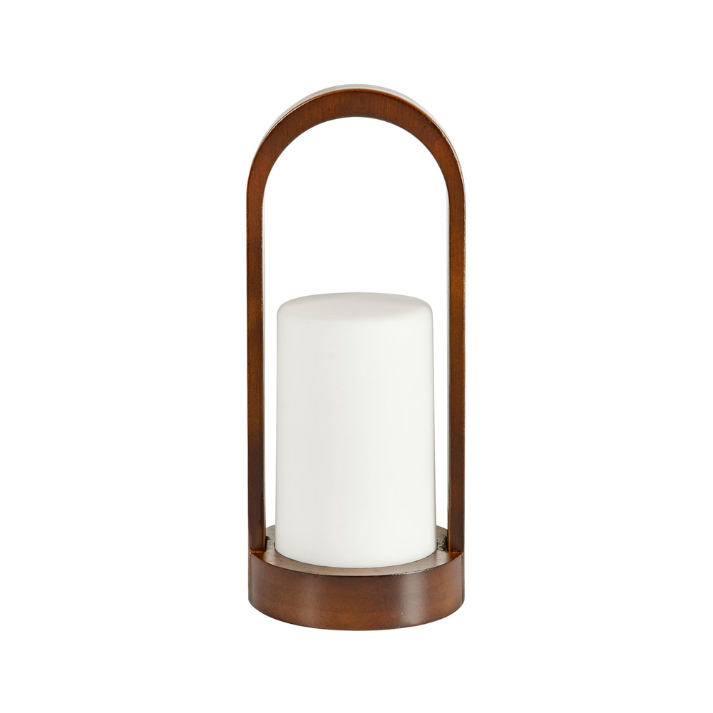 Duni Kerzenhalter Good Concept LED Klicksystem Easy 240 x 100 mm Walnuss weiß
