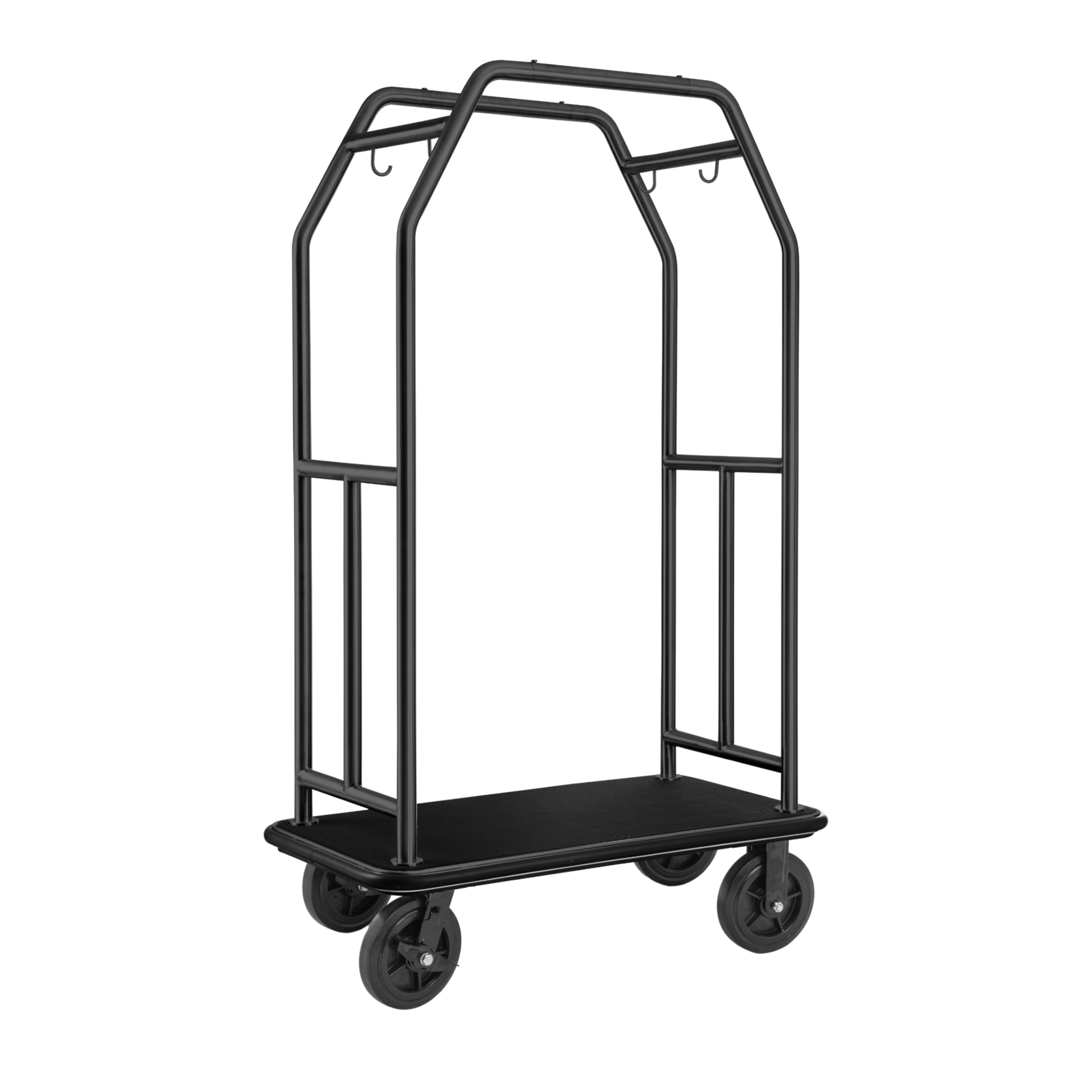 WAS Gepäckwagen TRAVELLER, 112 x 60 x 185 cm, schwarz, Pulverbeschichtet, schwar