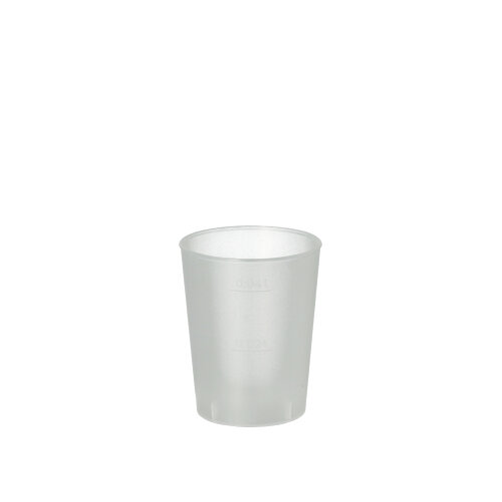 PAPSTAR Mehrweg-Gläser für Schnaps PP 4 cl Ø 4,3 cm · 5,2 cm satiniert, unzer