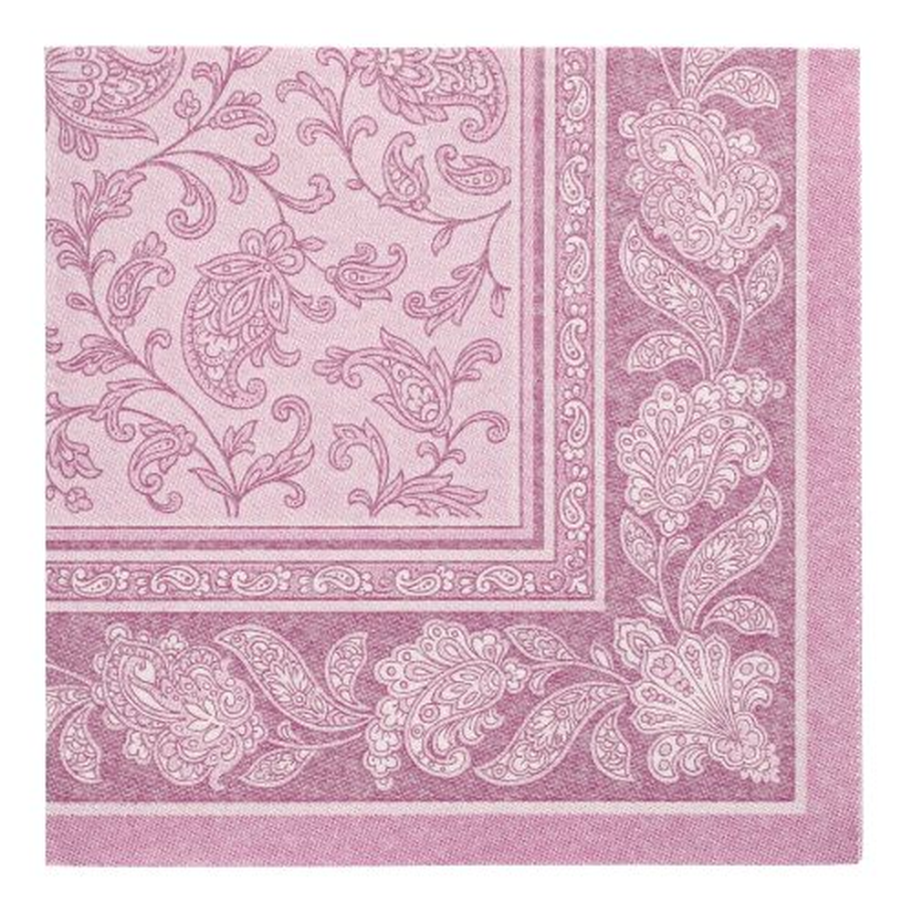 Papstar Servietten "ROYAL Collection" 1/4-Falz 40 cm x 40 cm lila "Ornaments"