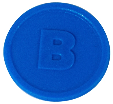 Contacto Biermarke, blau, 100 Stück