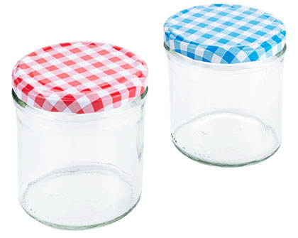 Contacto Einkochglas 350 ml mit Deckel 6-er Set