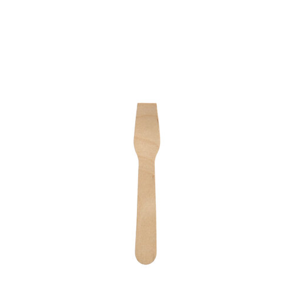 Papstar Eislöffel Holz, gewachst 9,4 cm