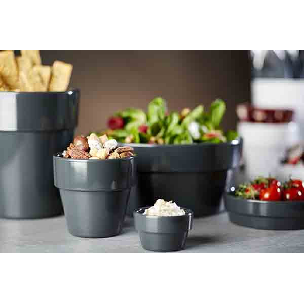 APS Schale -FLOWER POT- Ø 6 cm, H: 3,5 cm , Melamin, weiß