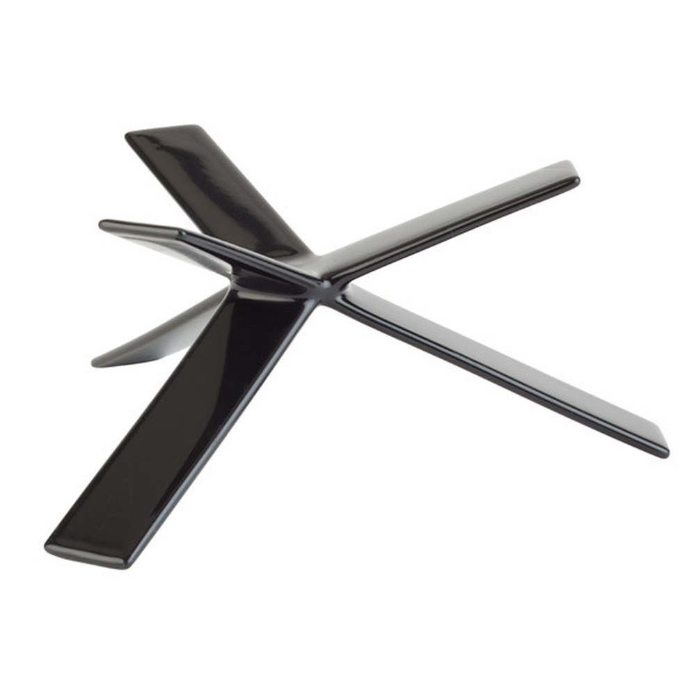 APS Buffet-Ständer -STAR- H: 8 cm , Metall, schwarz ummantelt
