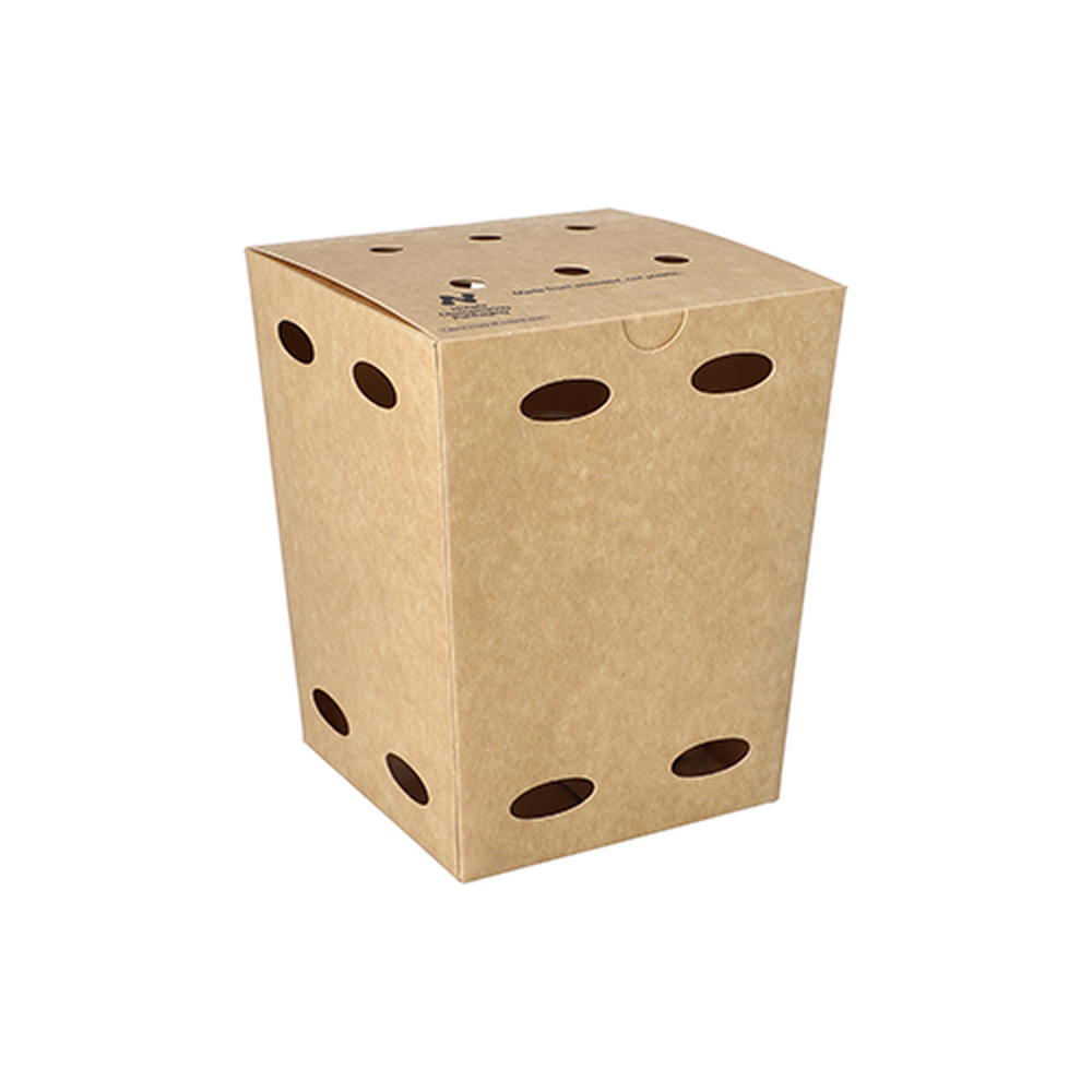 Papstar Pommes-Frites-Boxen, Pappe "NOTPLA" 15 cm x 10,5 cm x 10,5 cm braun