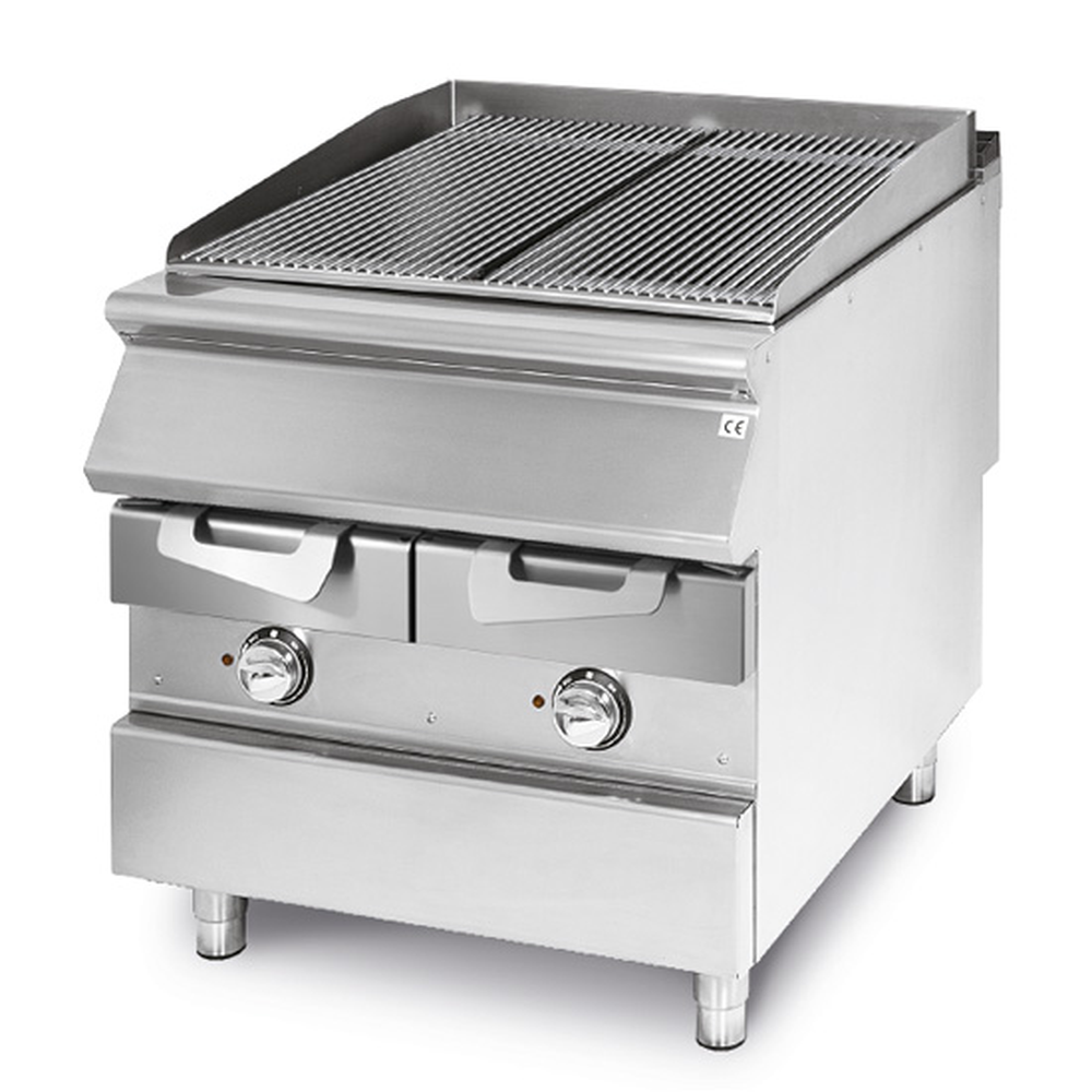 Virtus Elektro-Grill, Kochzone in Edelstahl, Fleisch/Fisch