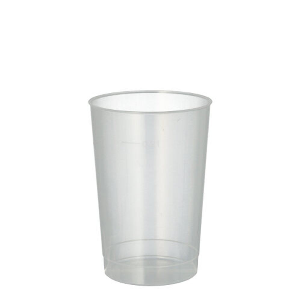 PAPSTAR Mehrweg-Trinkbecher PP 0,2 l Ø 6,8 cm · 9,8 cm transluzent unzerbrech