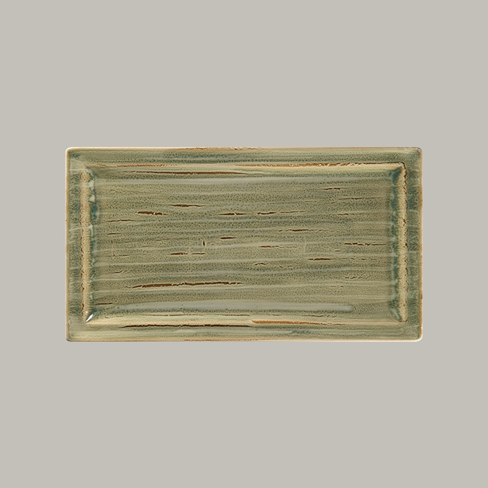 RAK Teller flach rechteckig - emerald  Serie: Spot L 38.5 cm / W 21 cm / Ht. 2.4