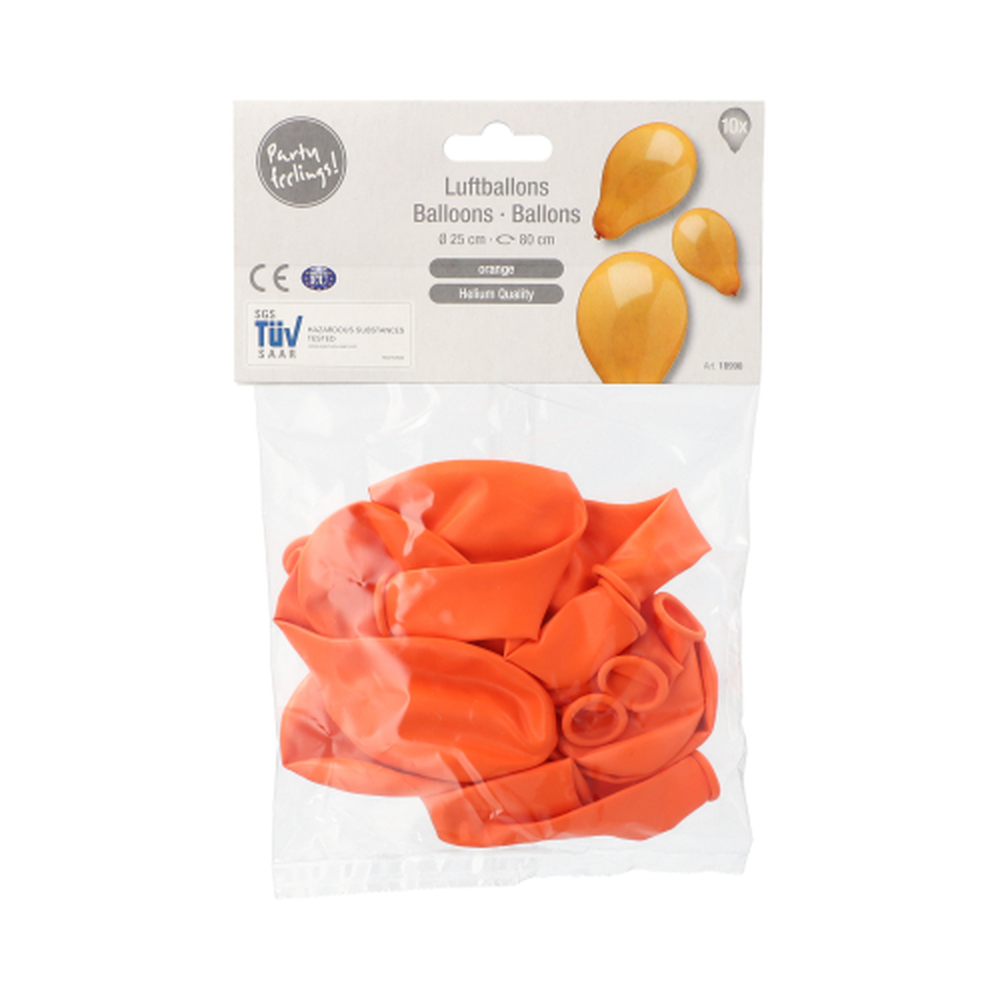Papstar Luftballons Ø 25 cm orange