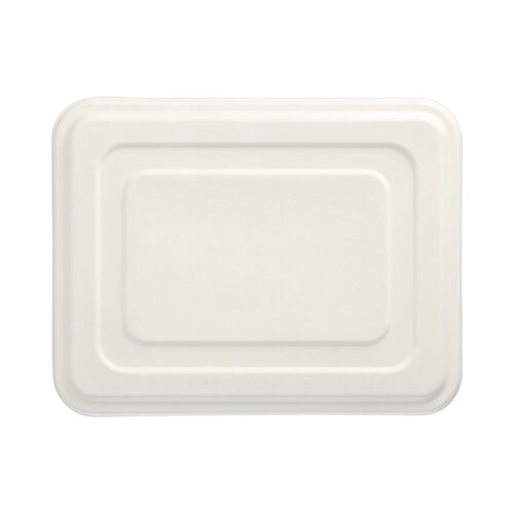 Papstar Deckel, Zuckerrohr "pure" 1,4 cm x 22,5 cm x 29 cm weiss