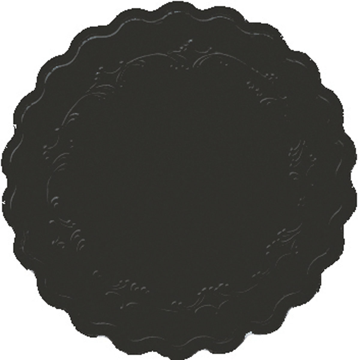 Duni Zelltuch-Untersetzer Ø 9 cm 8-lagig Romance schwarz