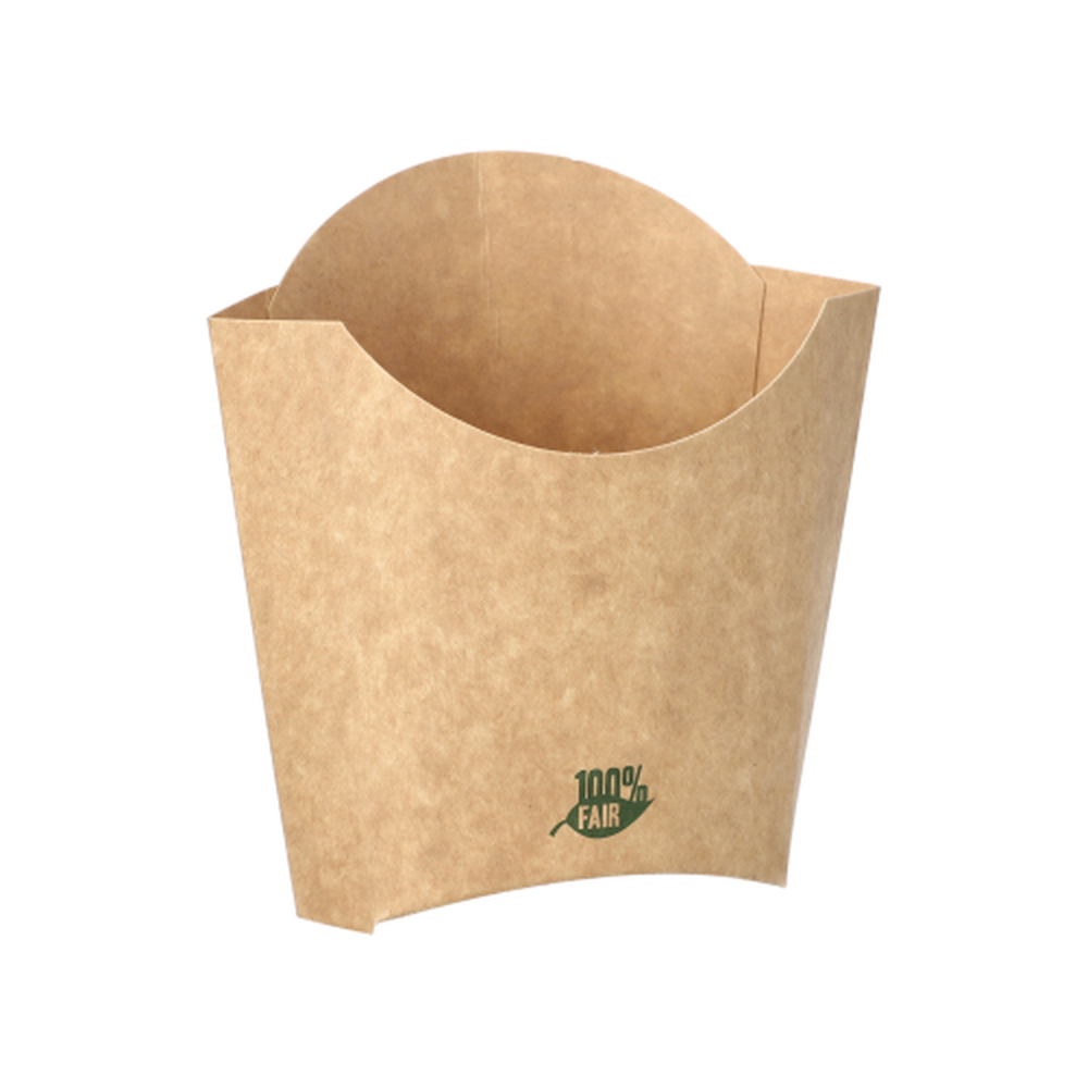 PAPSTAR Pommes-Frites-Schütte, Pappe pure 11,2 cm x 8,4 cm x 5,2 cm braun 