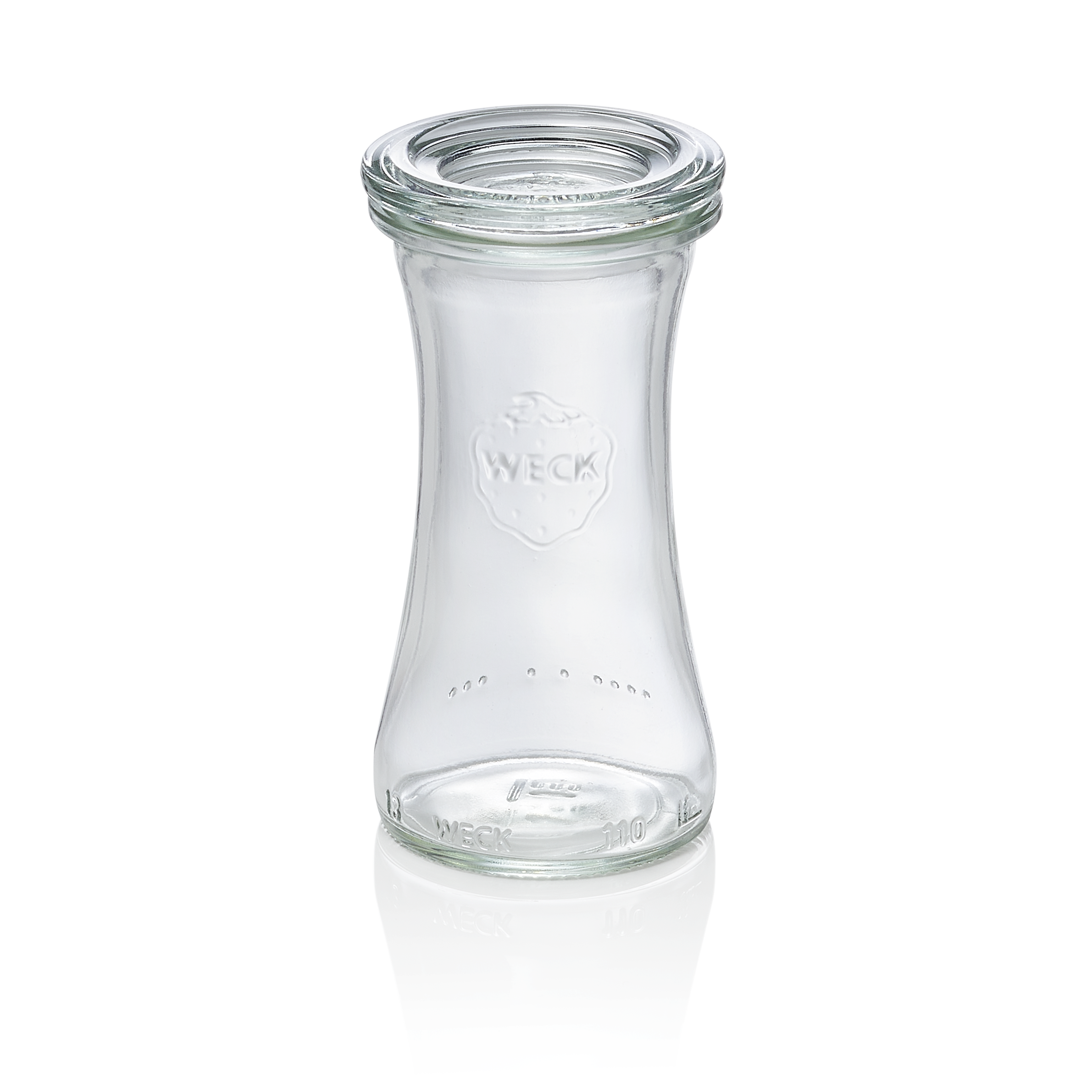 WAS Delikatessenglas mit Deckel Weck, 100 ml, Set á 6 Stück, Glas