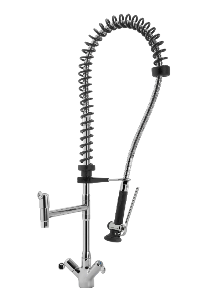 KBS STYL SHRINK Geschirrwaschbrause mit Schwenkhahn und BEST-SEMI Brausekopf