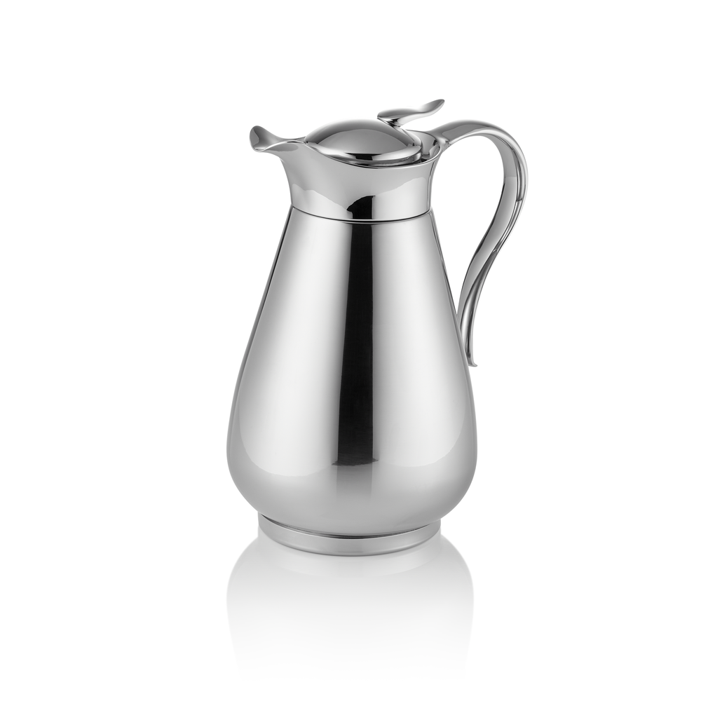 WAS Isolierkanne, 0,6 ltr., Ø 10,5 cm, Höhe 10,5 cm, Chromnickelstahl 18/8