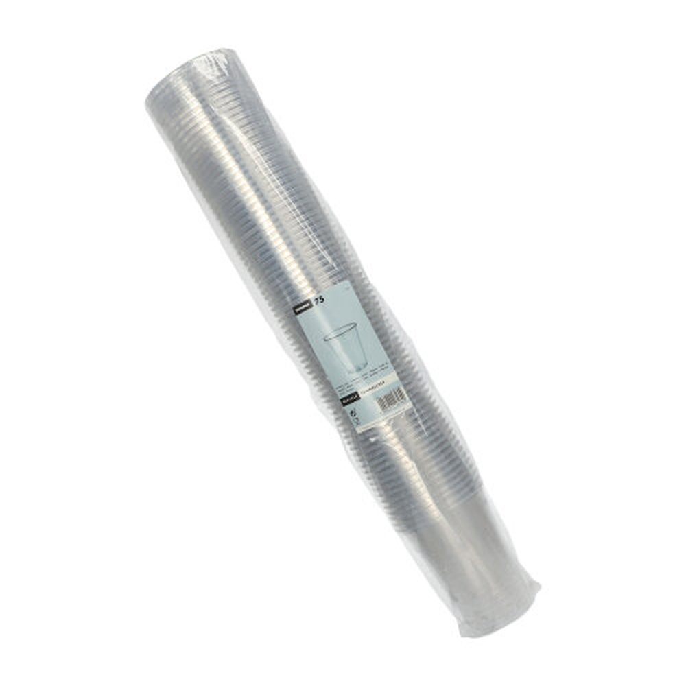 Papstar Trinkbecher, PS 0,4 l Ø 9,5 cm · 12 cm klar mit Schaumrand