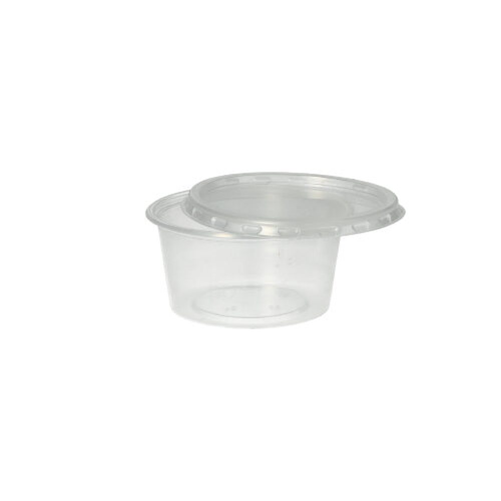 Papstar Dressingbecher, PP rund 80 ml Ø 7,1 cm · 3,5 cm transparent