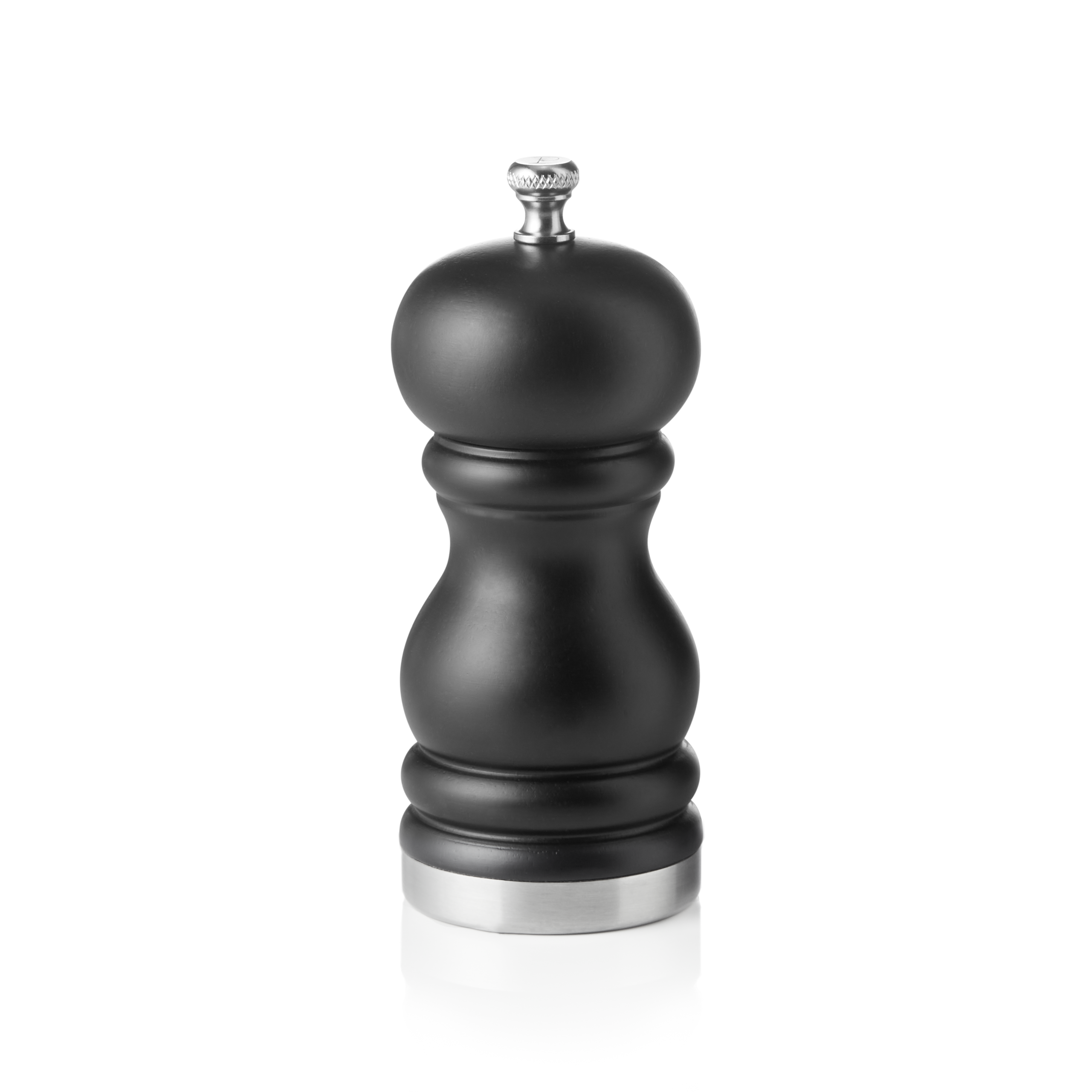 WAS Salzmühle mit Keramikmahlwerk CLASSIC MILL TRIM, Höhe 11 cm, schwarz matt, E