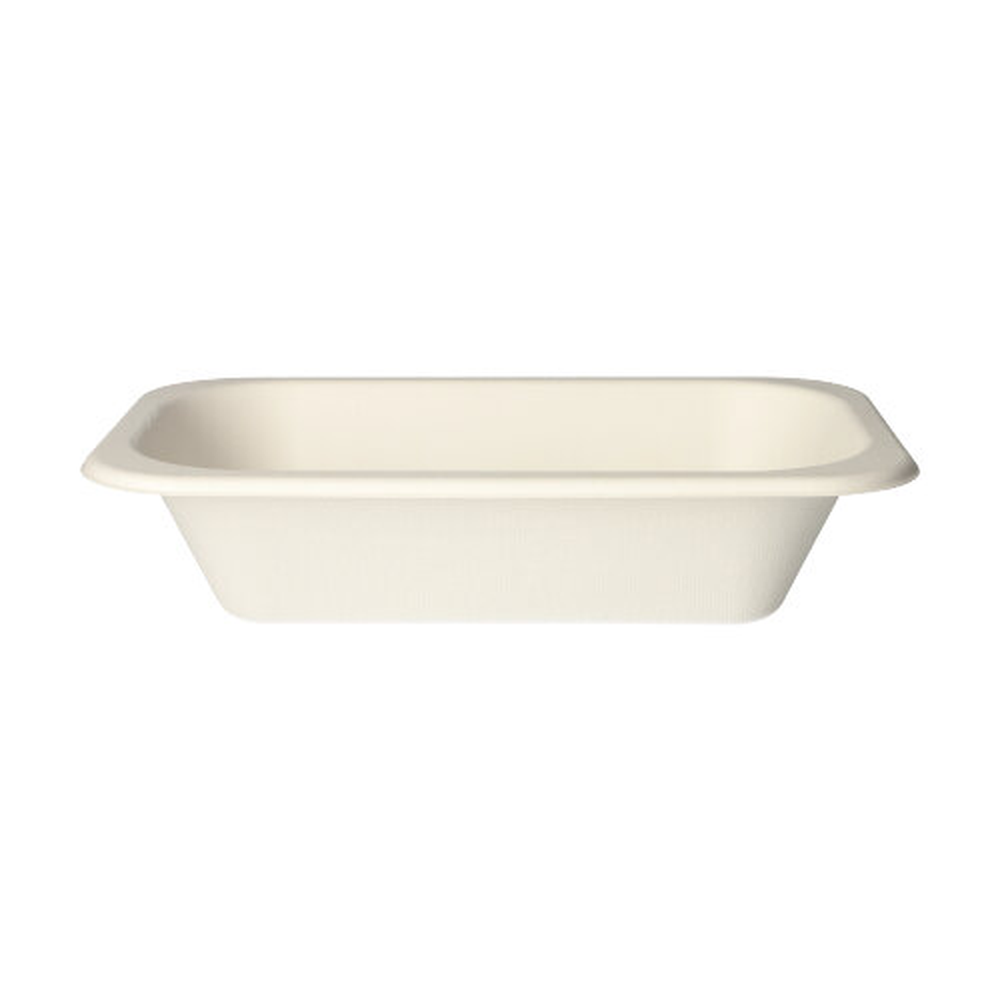 Papstar Siegelschalen Zuckerrohr 950 ml 5,6 cm x 15 cm x 24 cm weiss