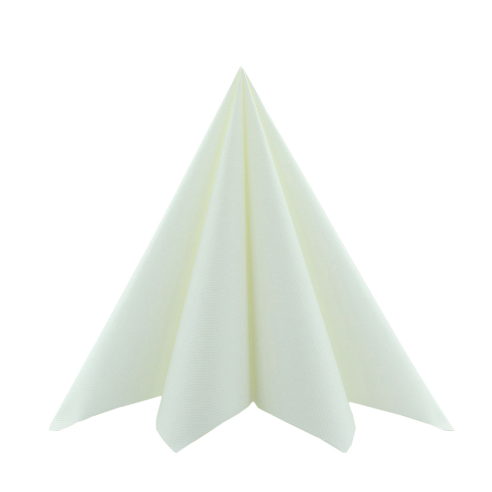 Mank Serviette Basic weiss 40 x 40 cm 1/4 Falz