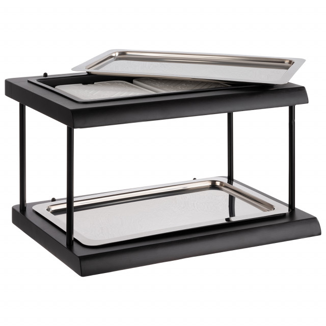 APS Buffetvitrine -DOPPELDECKER-   60 x 41 cm, H: 36 cm