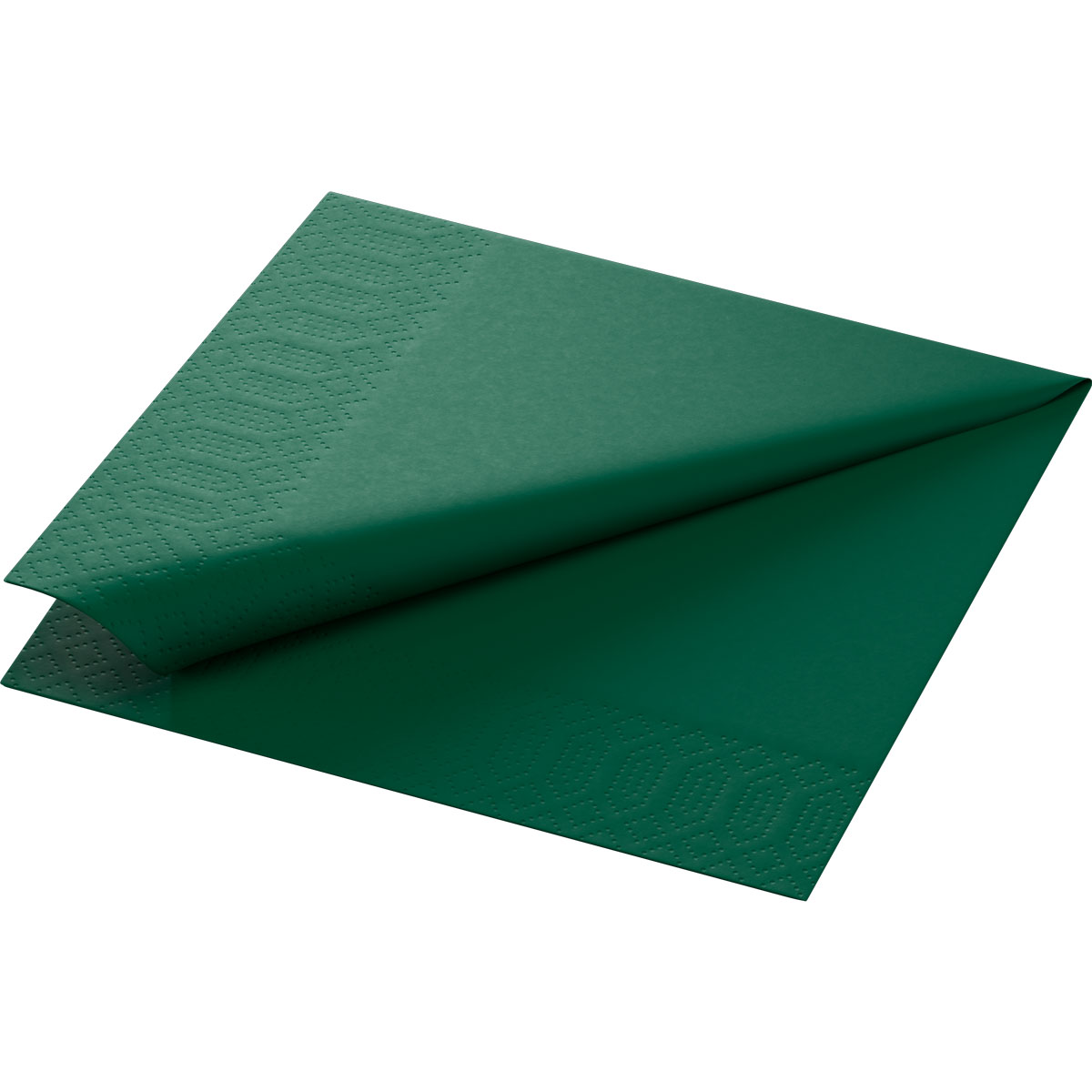 Duni Zelltuchservietten 33 x 33 cm 3-lagig 1/4 Falz jägergrün