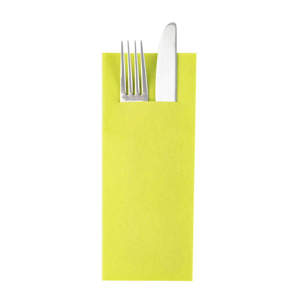 Mank Pocket-Napkins Basic lime 40 x 33 cm 1/8 Falz