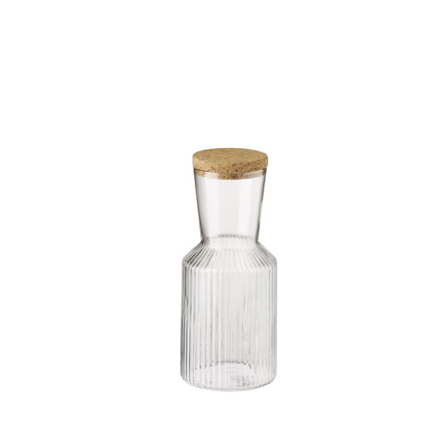 APS Glaskaraffe -LINES-            Ø 9 cm, H: 19,5 cm, 0,5 Liter