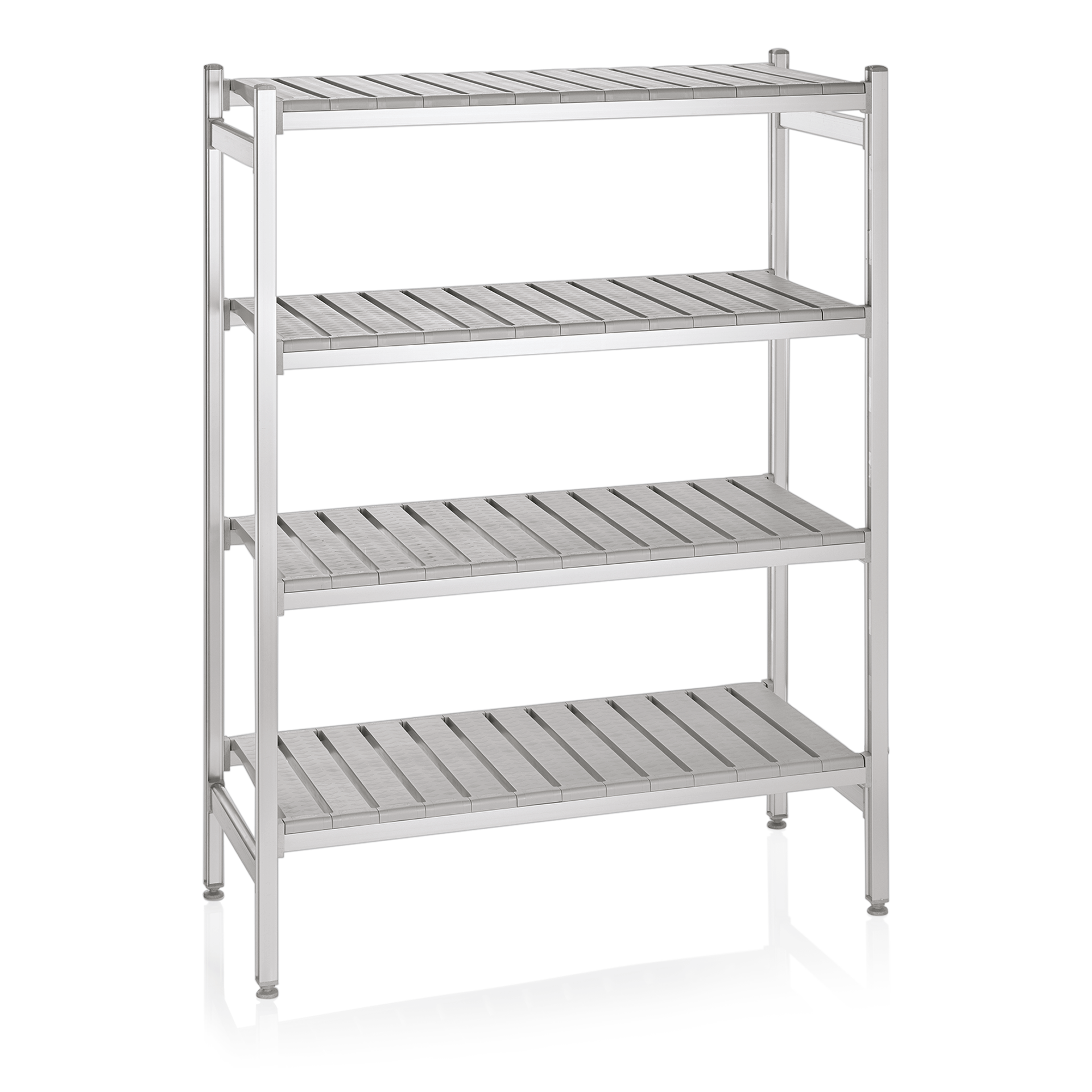 WAS Lagerregal System, Klick-System, 126,5 x 54 x 170 cm, Aluminium/Polyethylen