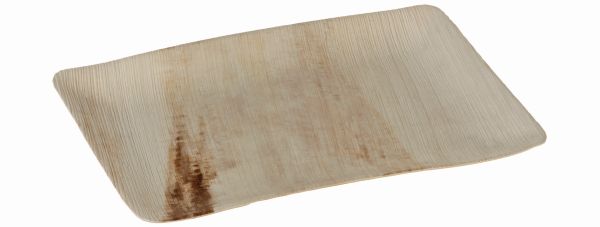 Pacovis Teller Palmblatt 24x16x1,5cm, ohne Rand, naturess