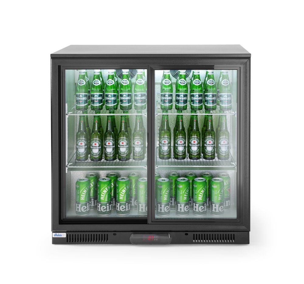 Hendi Bar Kühlschrank mit Schiebetüren 198 L, Arktic, 220-240V/160W, 900x525x(H)