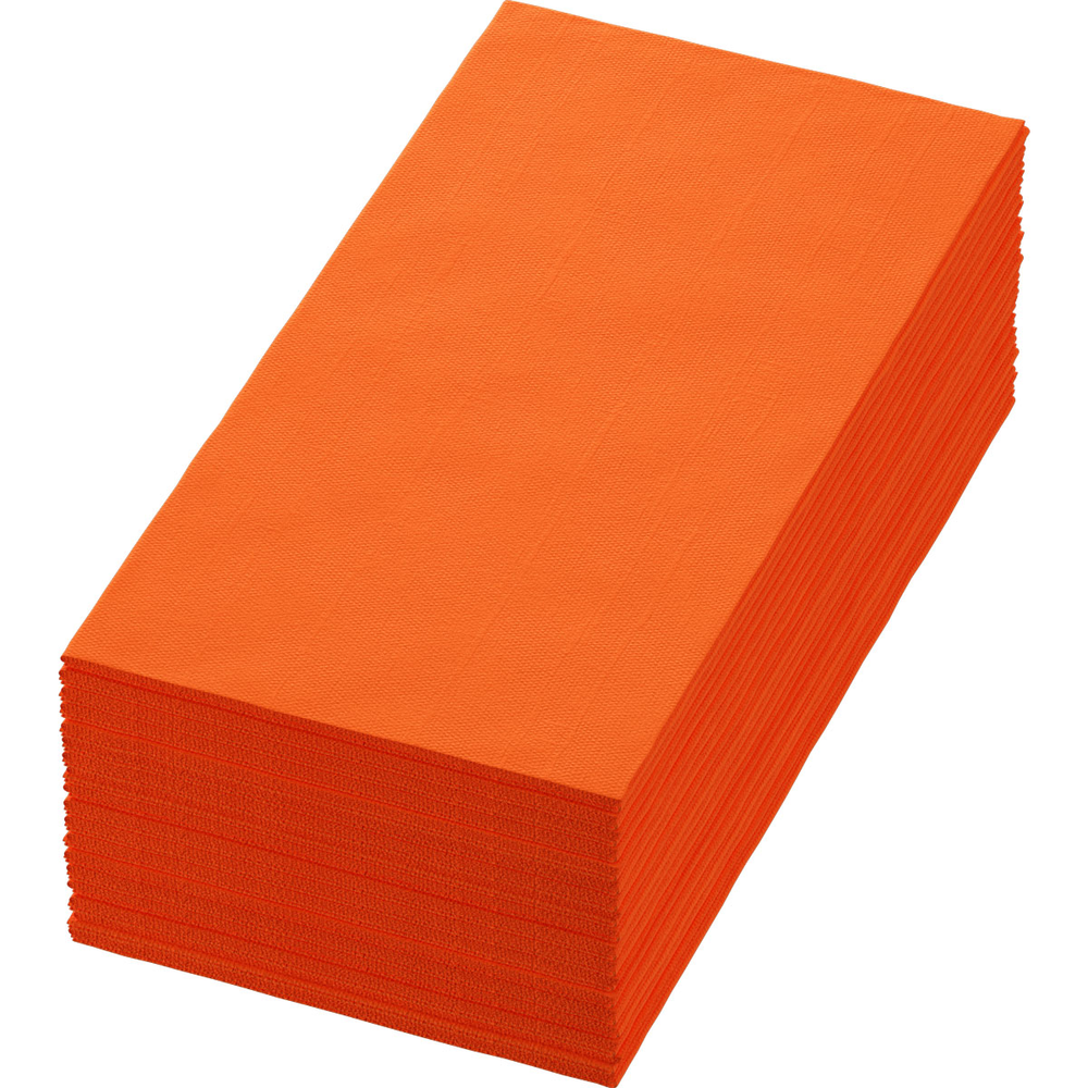 Duni Zelltuchservietten 40 x 40 cm 3-lagig 1/8 Buchfalz Sun Orange